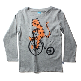 Littlehorn Riding Tiger Tee Grey