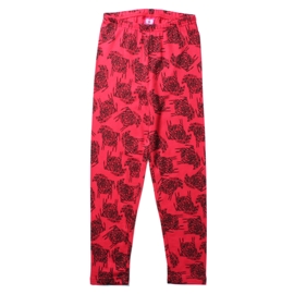 Littlehorn Happy Zebra Leggings Red